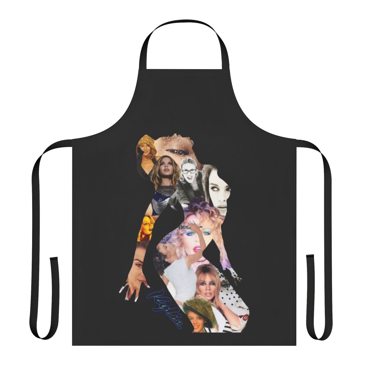 Kylie Minogue inspired silhouette apron with pop music design
