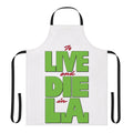 Apron featuring the movie title "To Live and Die in L.A." in a bold, stylized font