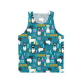 Unisex lab assistant science tank top with labrador retriever design