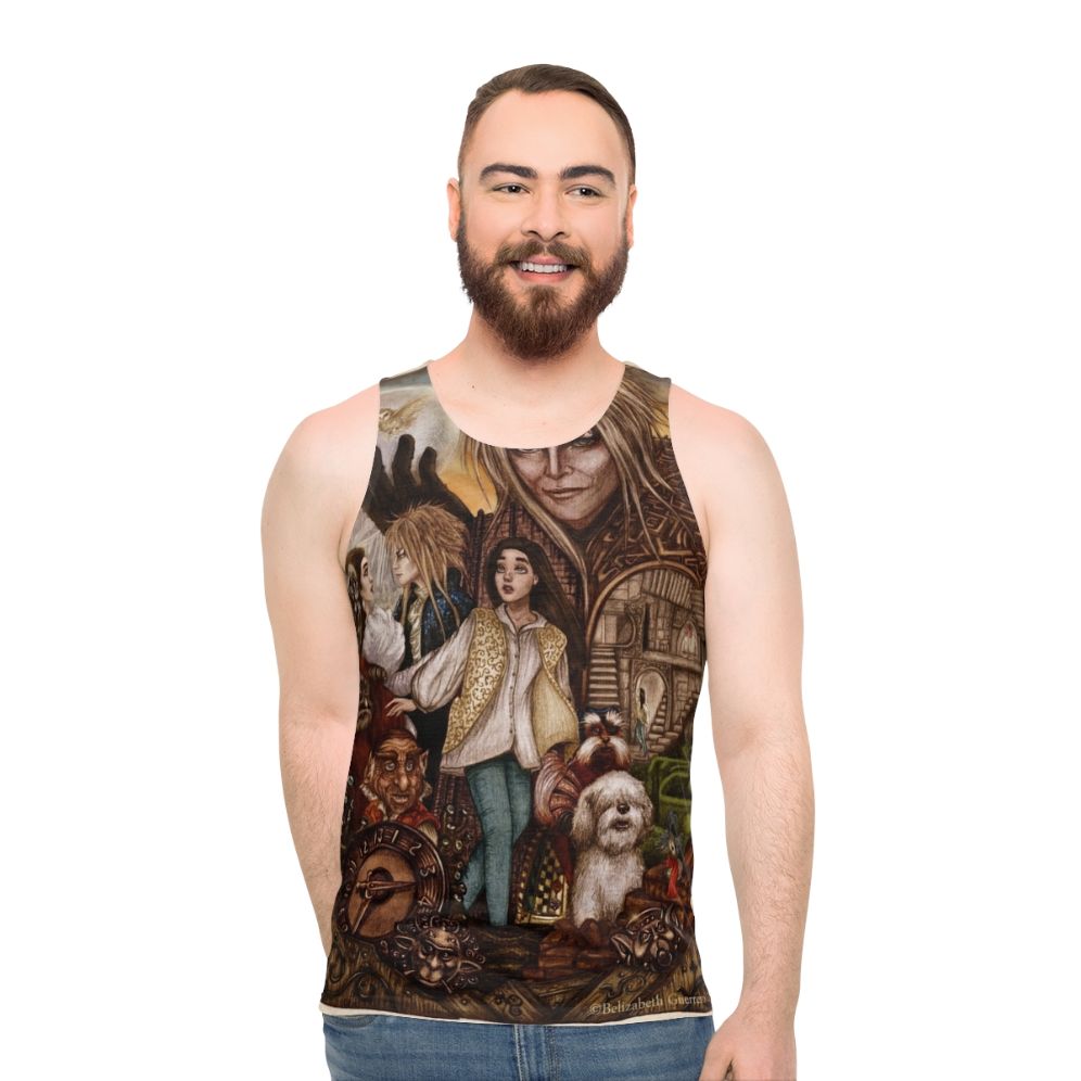 Labyrinth fantasy adventure unisex tank top