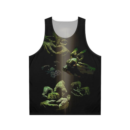 Labyrinth unisex tank top with retro fantasy design