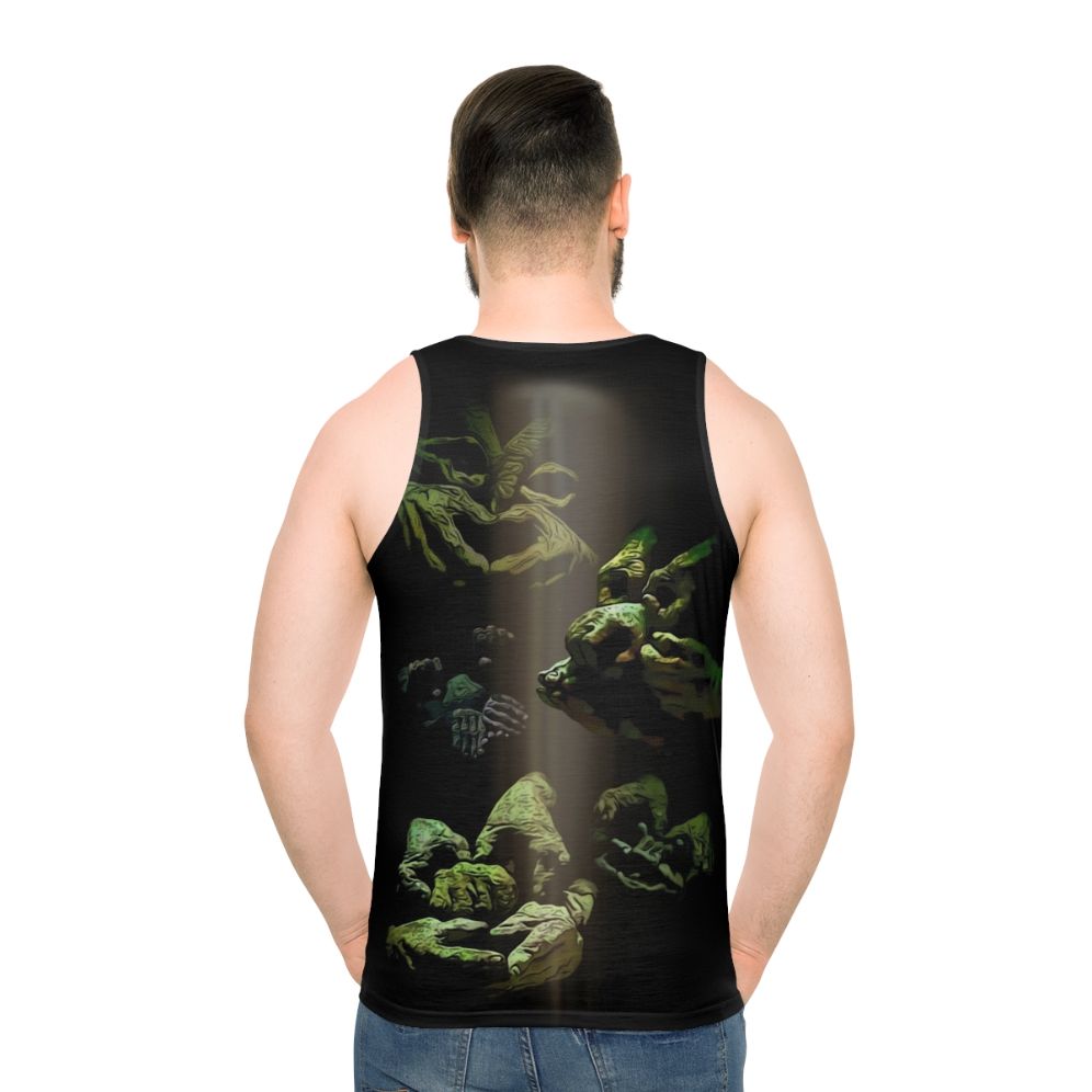 Labyrinth unisex tank top with retro fantasy design