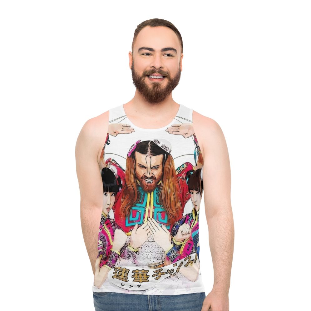 Ladybaby unisex tank top featuring metal music and kawaii Japanese style
