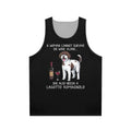 Lagotto Romagnolo dog and wine funny unisex tank top