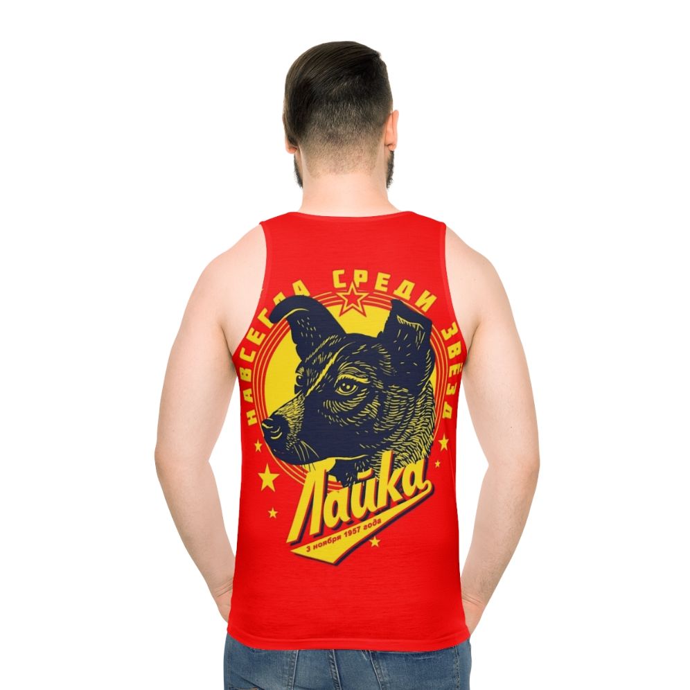 Laika the space dog unisex tank top