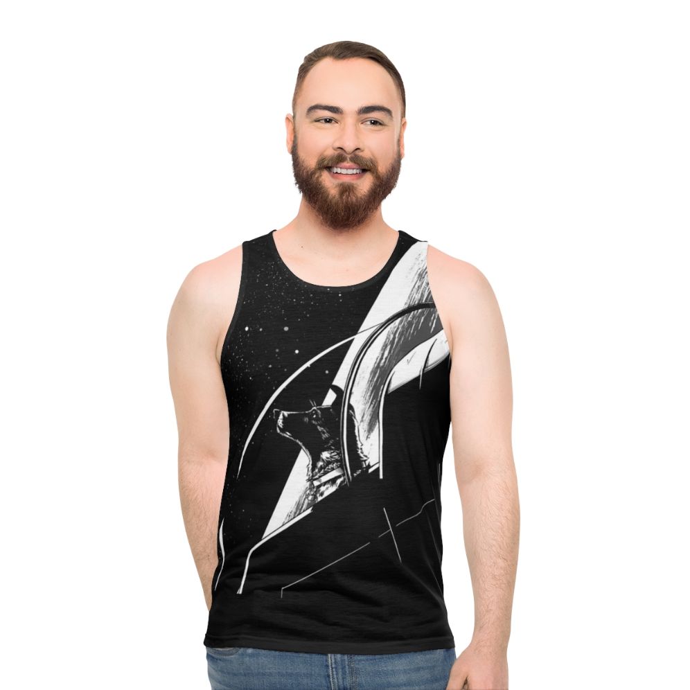 Laika the Space Dog Unisex Tank Top