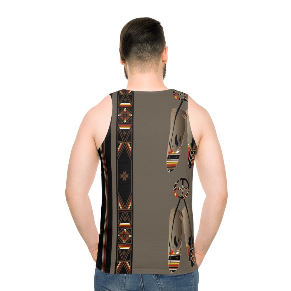Lakota Design Unisex Tank Top featuring native american art