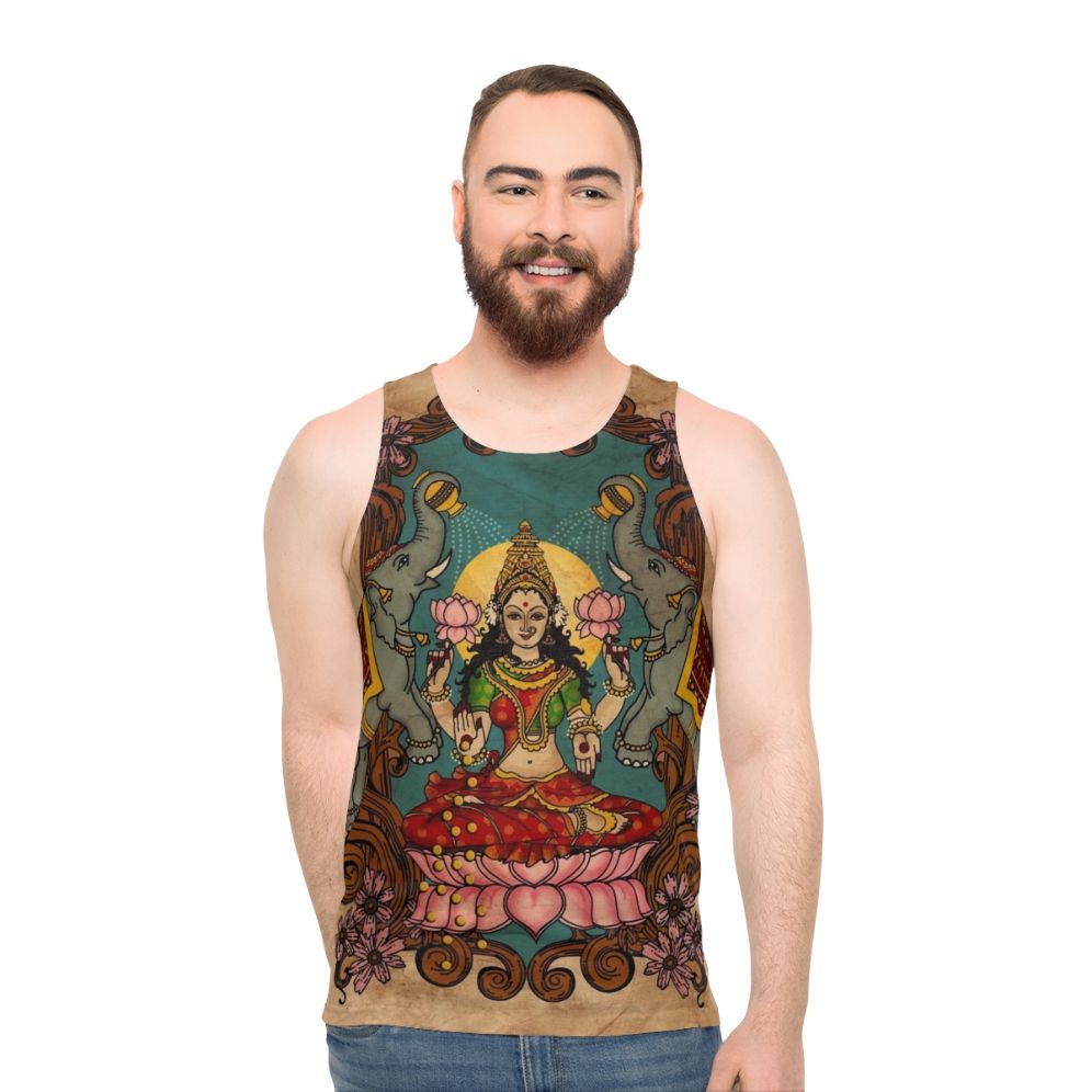 Lakshmi Goddess of Wealth Unisex Spiritual Tank Top