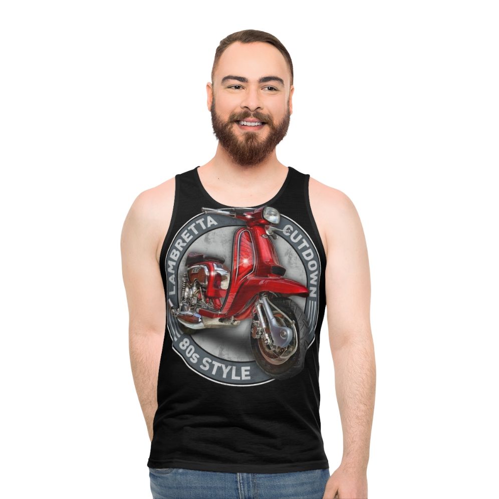Lambretta inspired 80s style unisex tank top