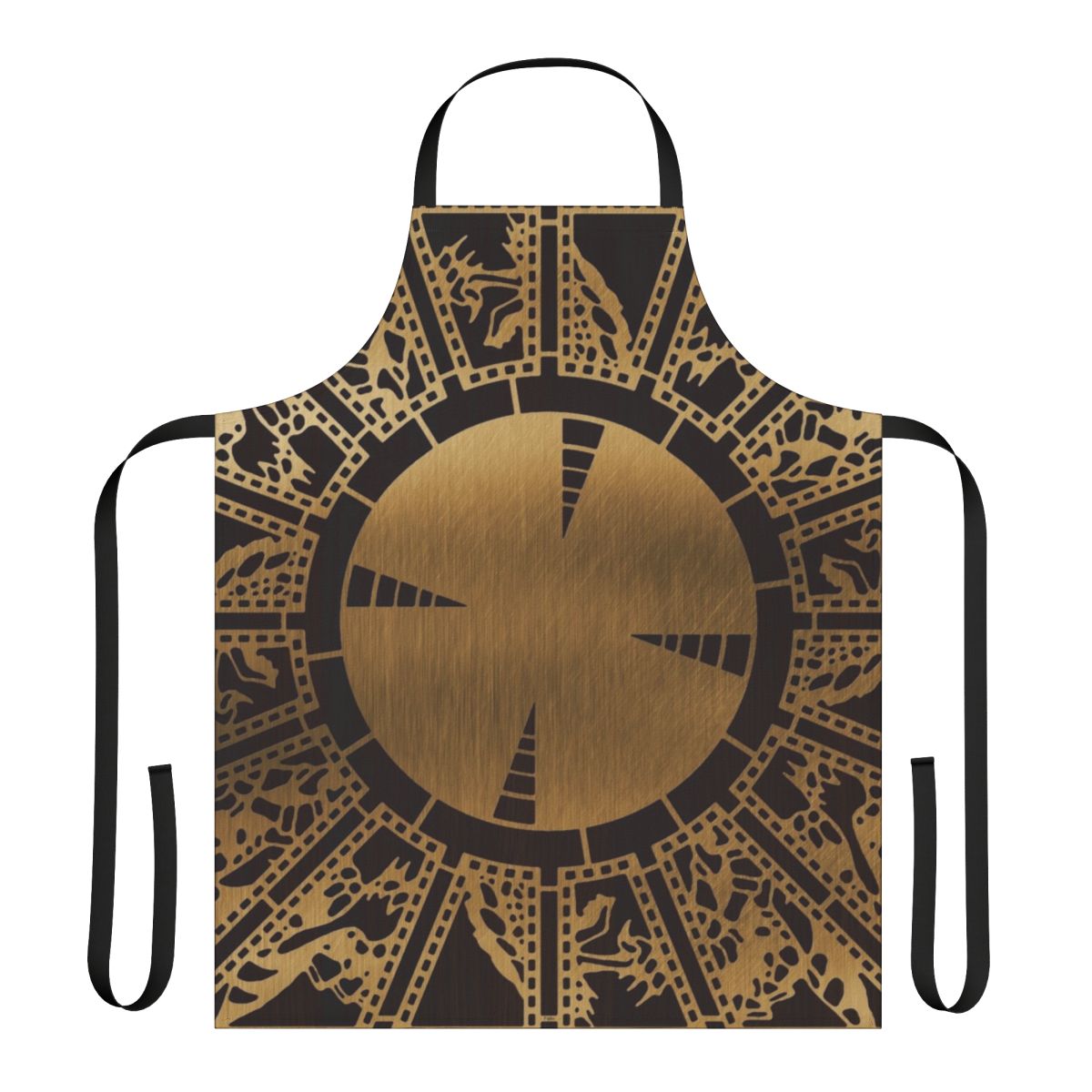 Lament Configuration inspired apron with puzzle box and cenobite design