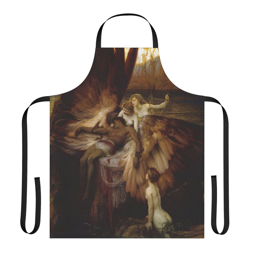 Apron featuring the painting "The Lament for Icarus" by Herbert James Draper, depicting the mythological story of Icarus.
