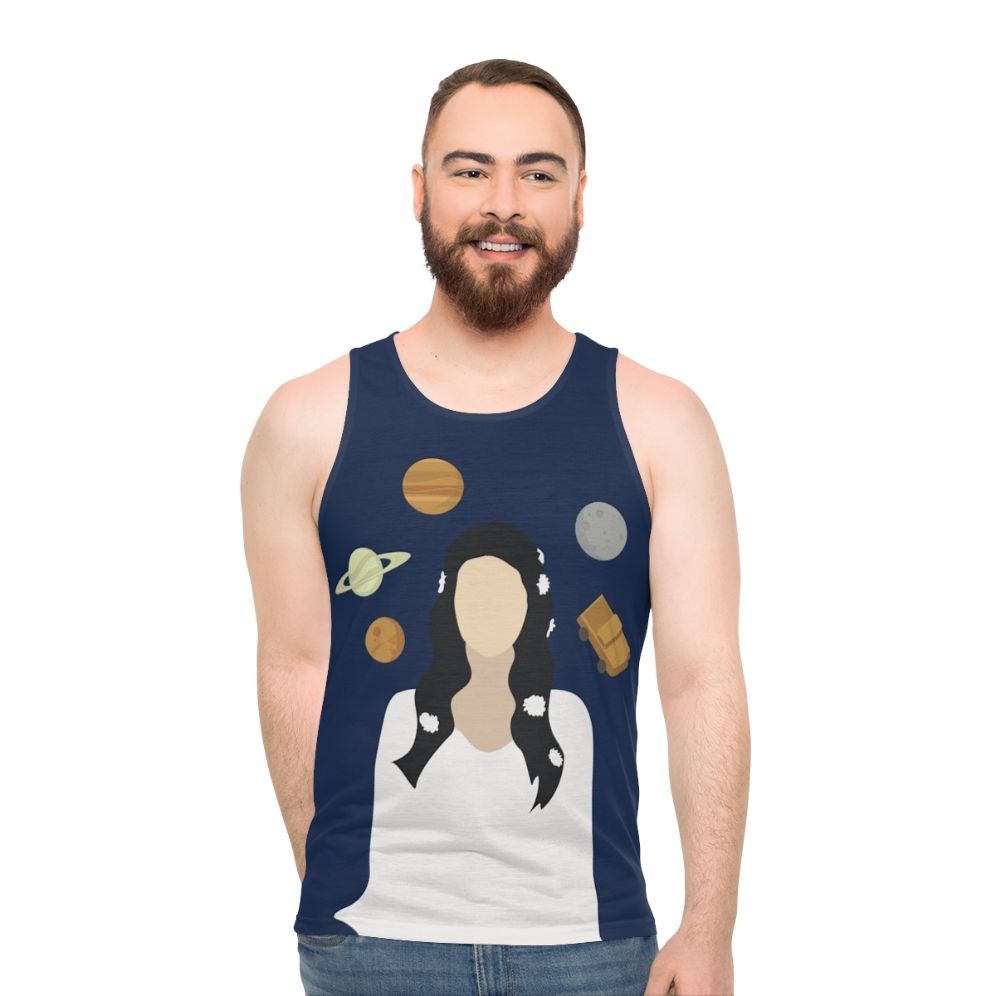 Lana Del Rey inspired celestial unisex tank top