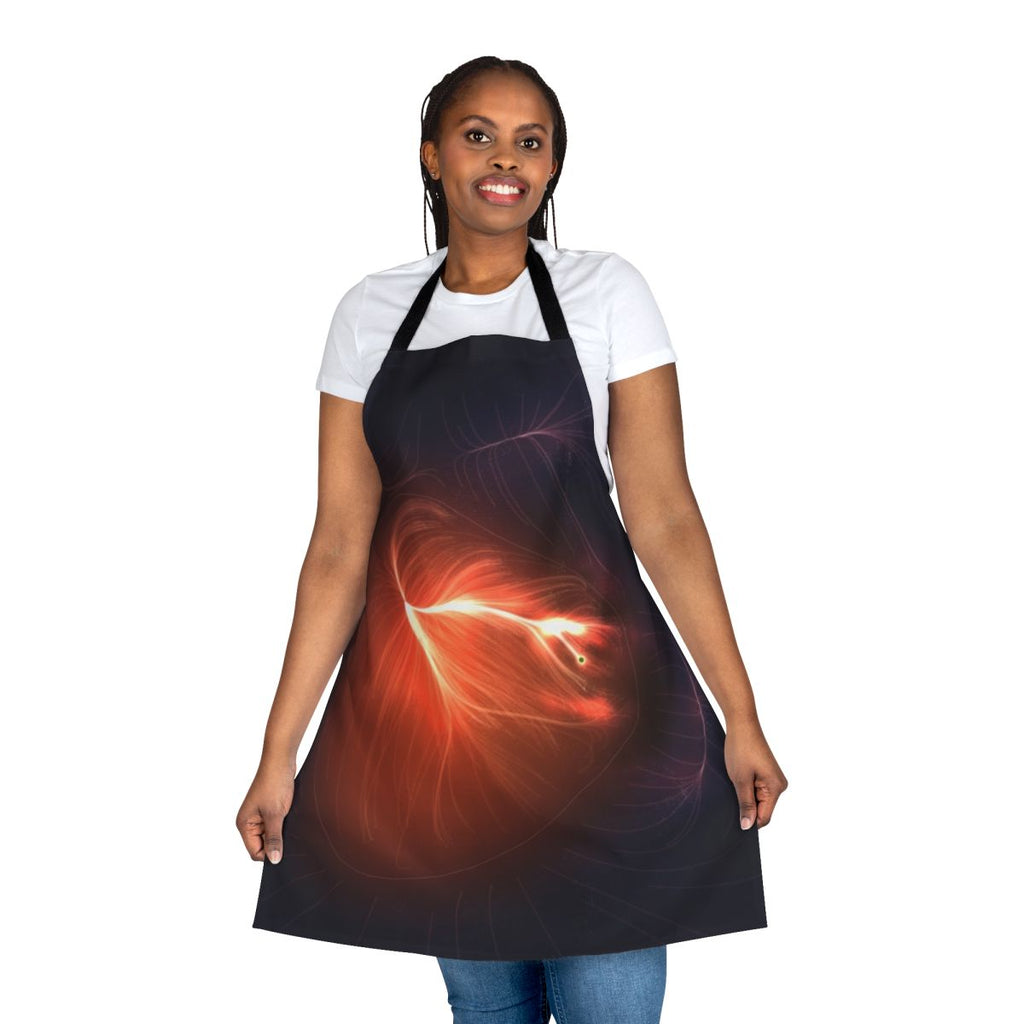 Apron featuring the Laniakea Supercluster, a vast cosmic structure containing thousands of galaxy clusters