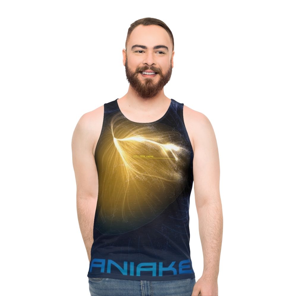 Laniakea Unisex Tank Top featuring space art galaxy cluster design