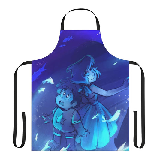 Fishbending apron featuring the character Lapis Lazuli from the TV show Steven Universe