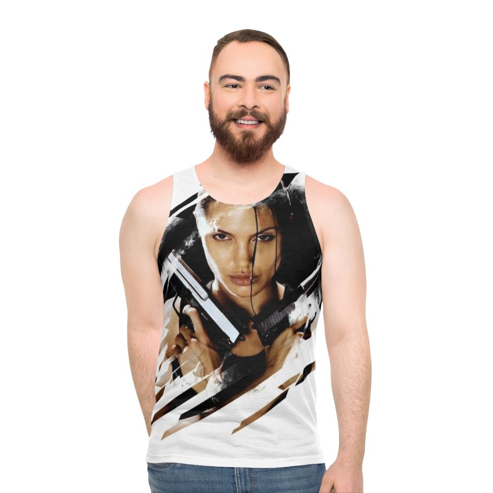 Lara Croft Tomb Raider Angelina Jolie Unisex Tank Top