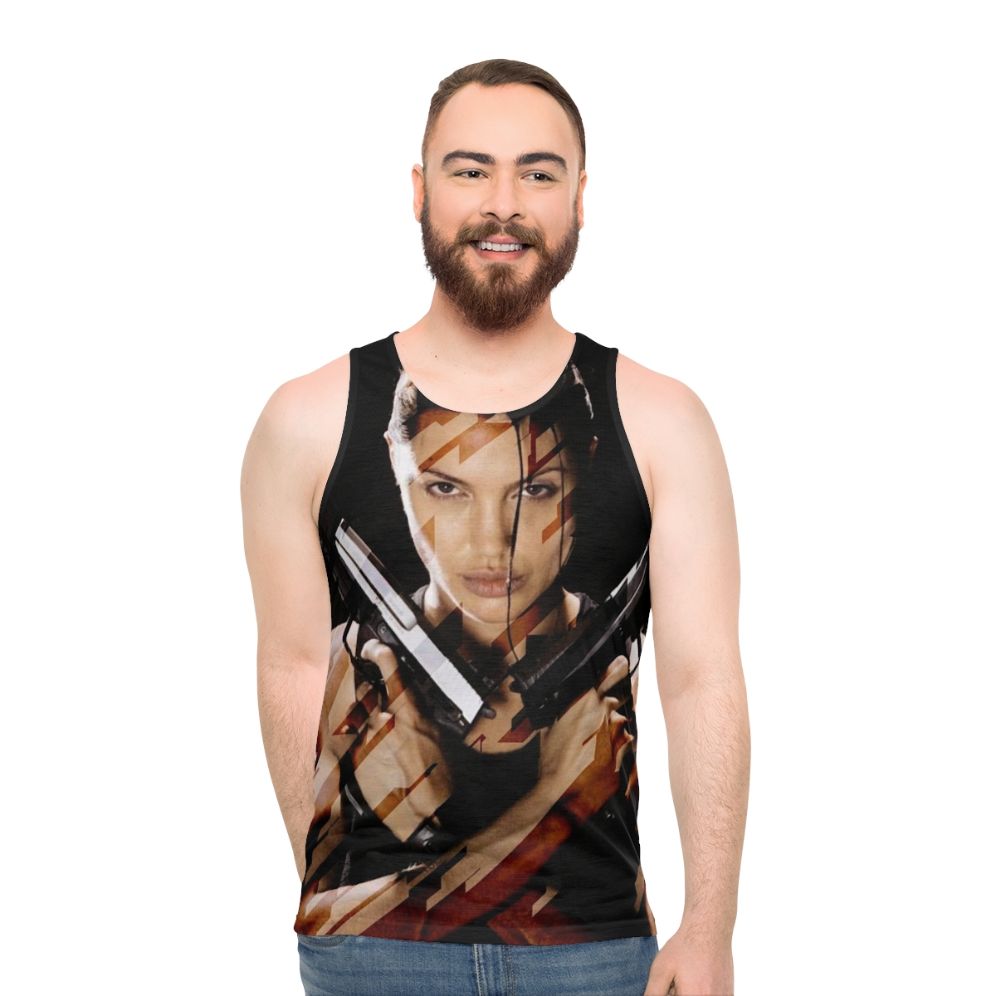 Lara Croft Tomb Raider Angelina Jolie Unisex Adventure Tank Top