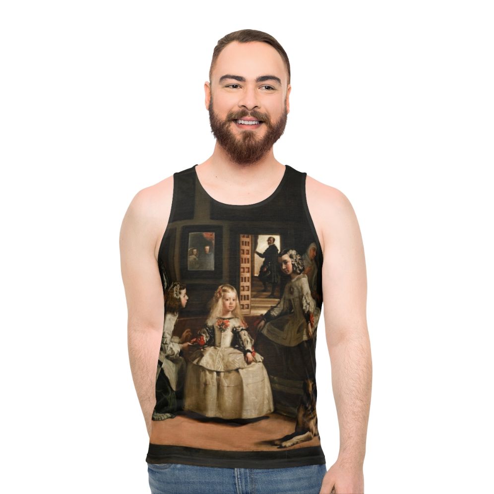 Iconic Las Meninas baroque art tank top featuring Diego Velázquez's masterpiece