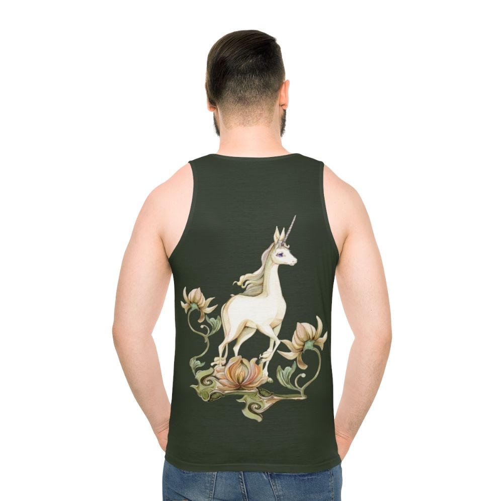 Last Unicorn Flower Garden Unisex Tank Top