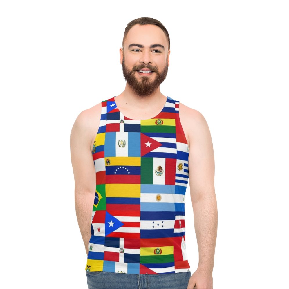 Latin American Flags Unisex Tank Top