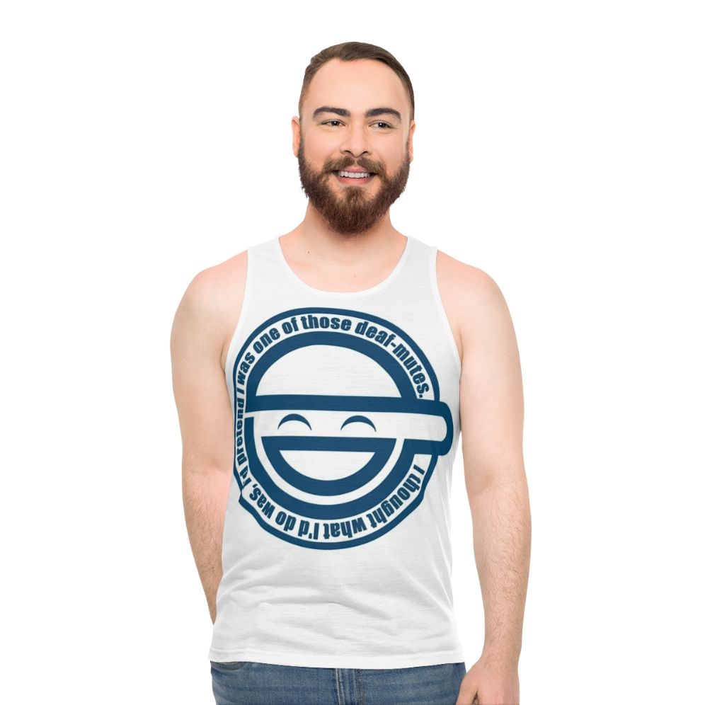 Laughing Man Anime Unisex Tank Top