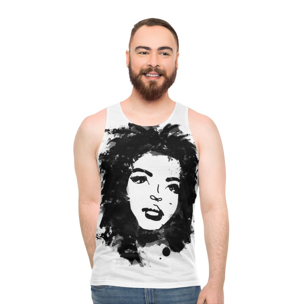 Lauryn Hill Monochrome Unisex Tank Top