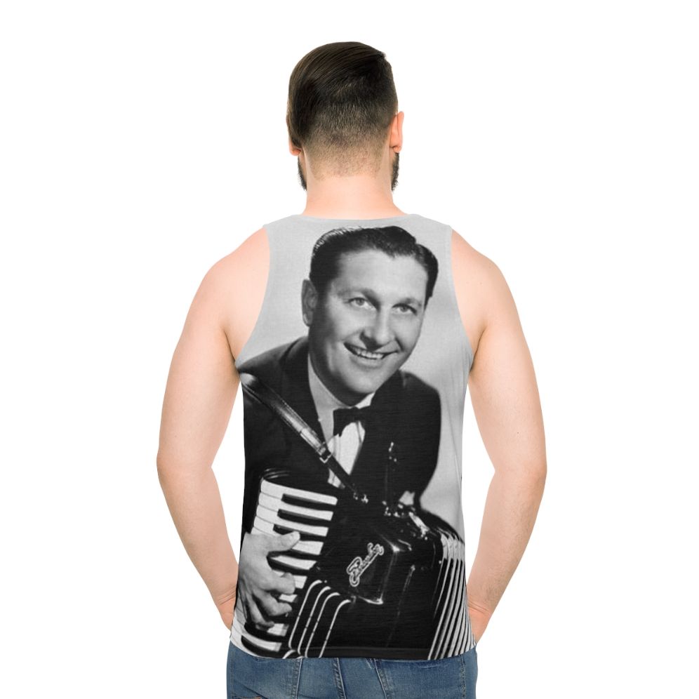 Vintage Musician Lawrence Welk Accordion Unisex Tank Top