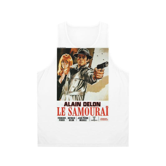 Unisex "Le Samourai" tank top featuring Alain Delon from the classic French film