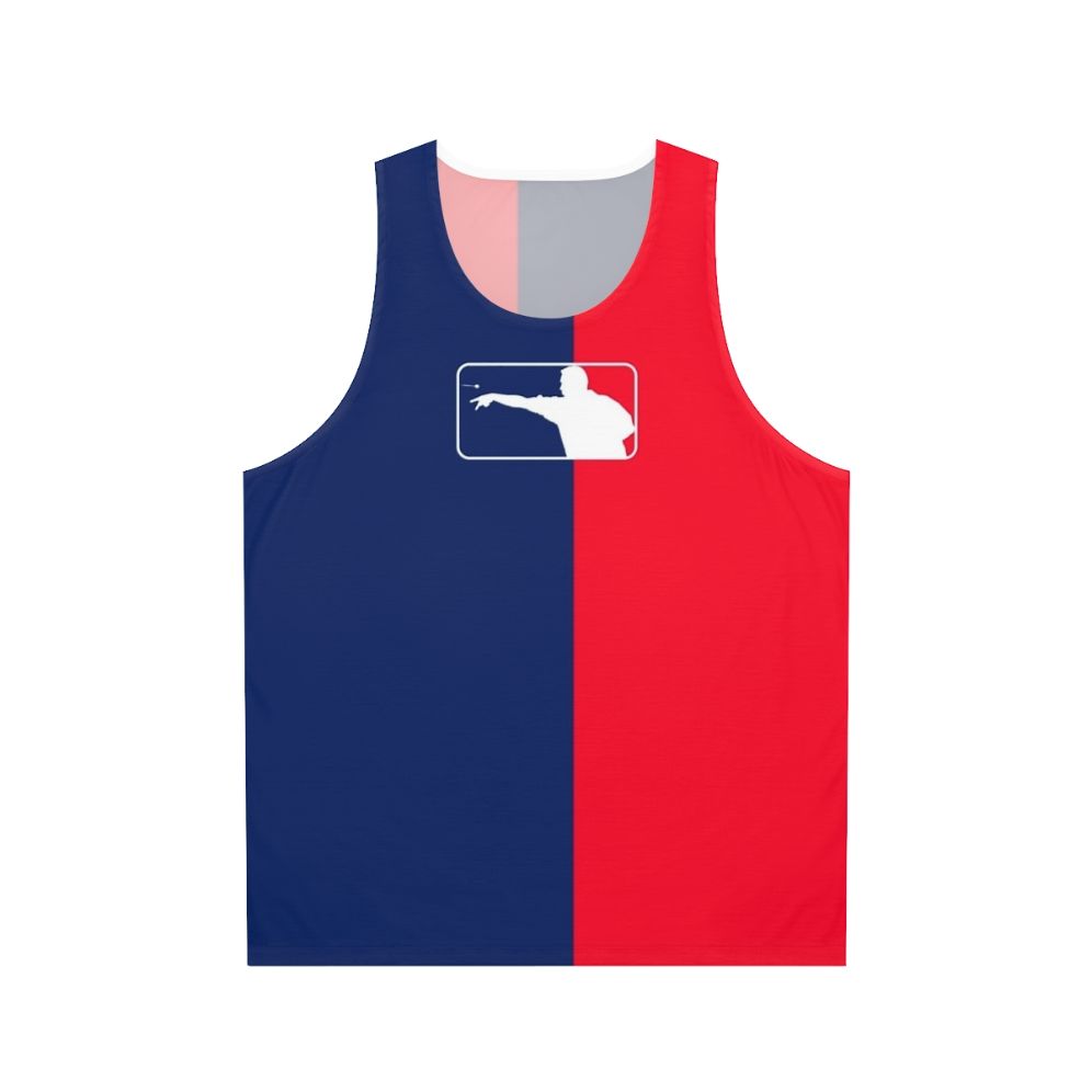 Unisex tank top with darts design
