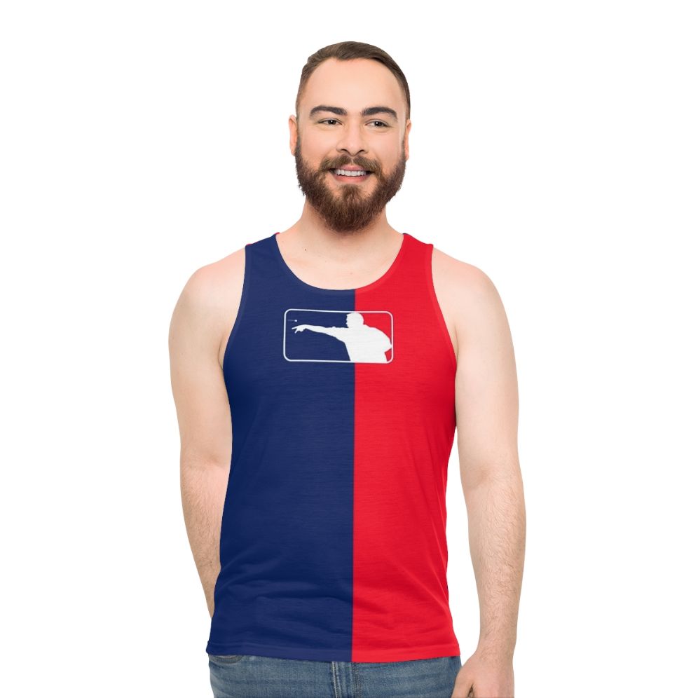 Unisex tank top with darts design
