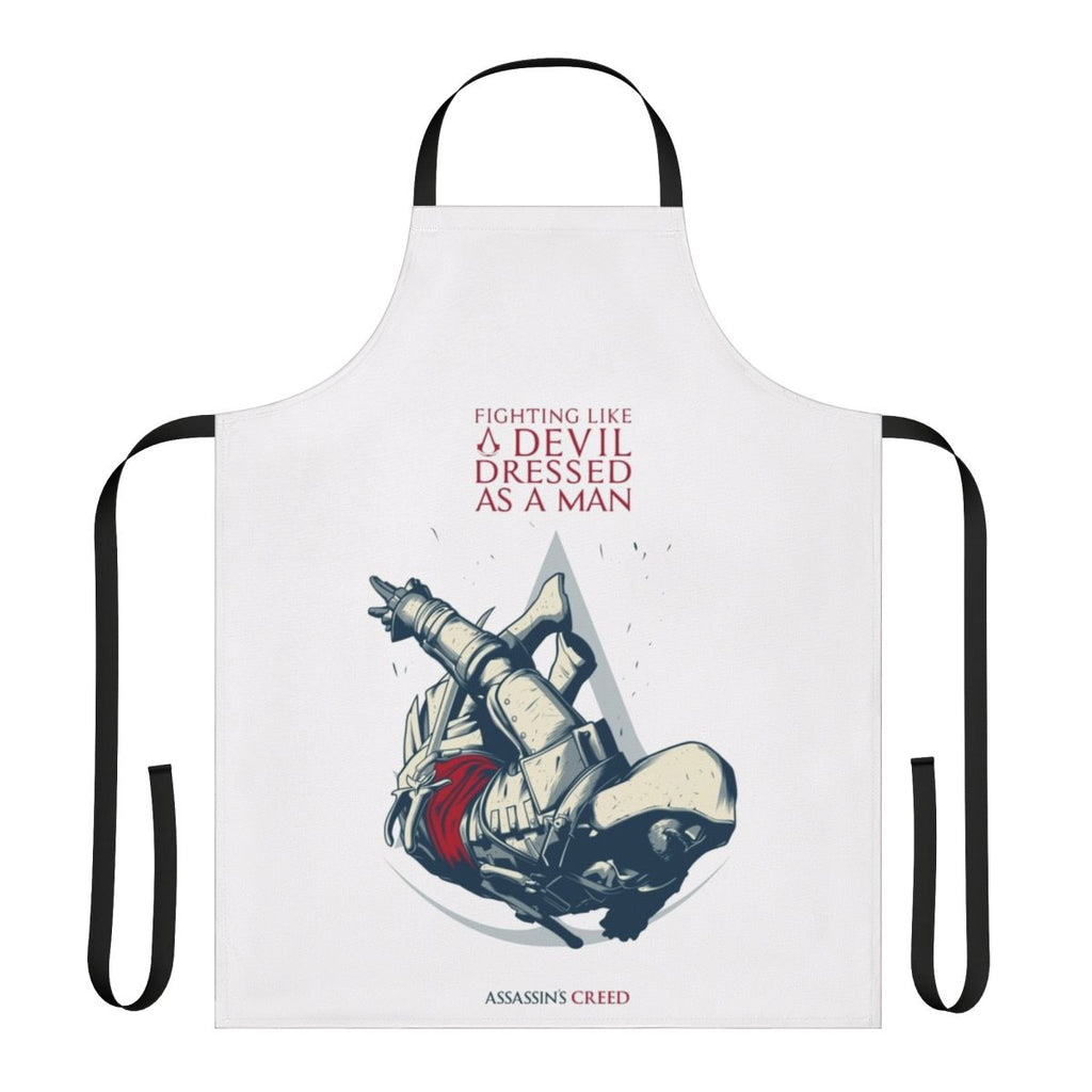 Apron featuring Edward Kenway's iconic "Leap of Faith" pose from the Assassin's Creed video game series