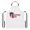 A red leather apron with a dog-like mask design, perfect for pup play and BDSM enthusiasts.