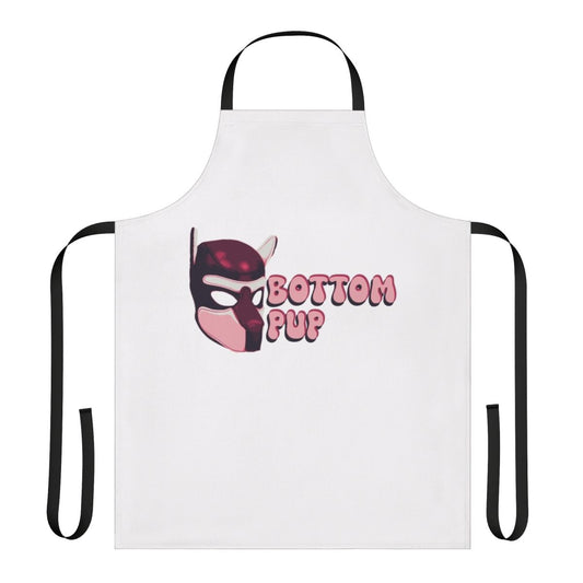 A red leather apron with a dog-like mask design, perfect for pup play and BDSM enthusiasts.