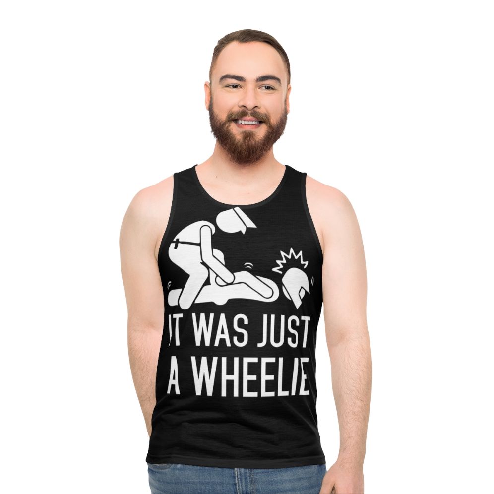 Legalize Wheelies Unisex Motorcycle Tank Top
