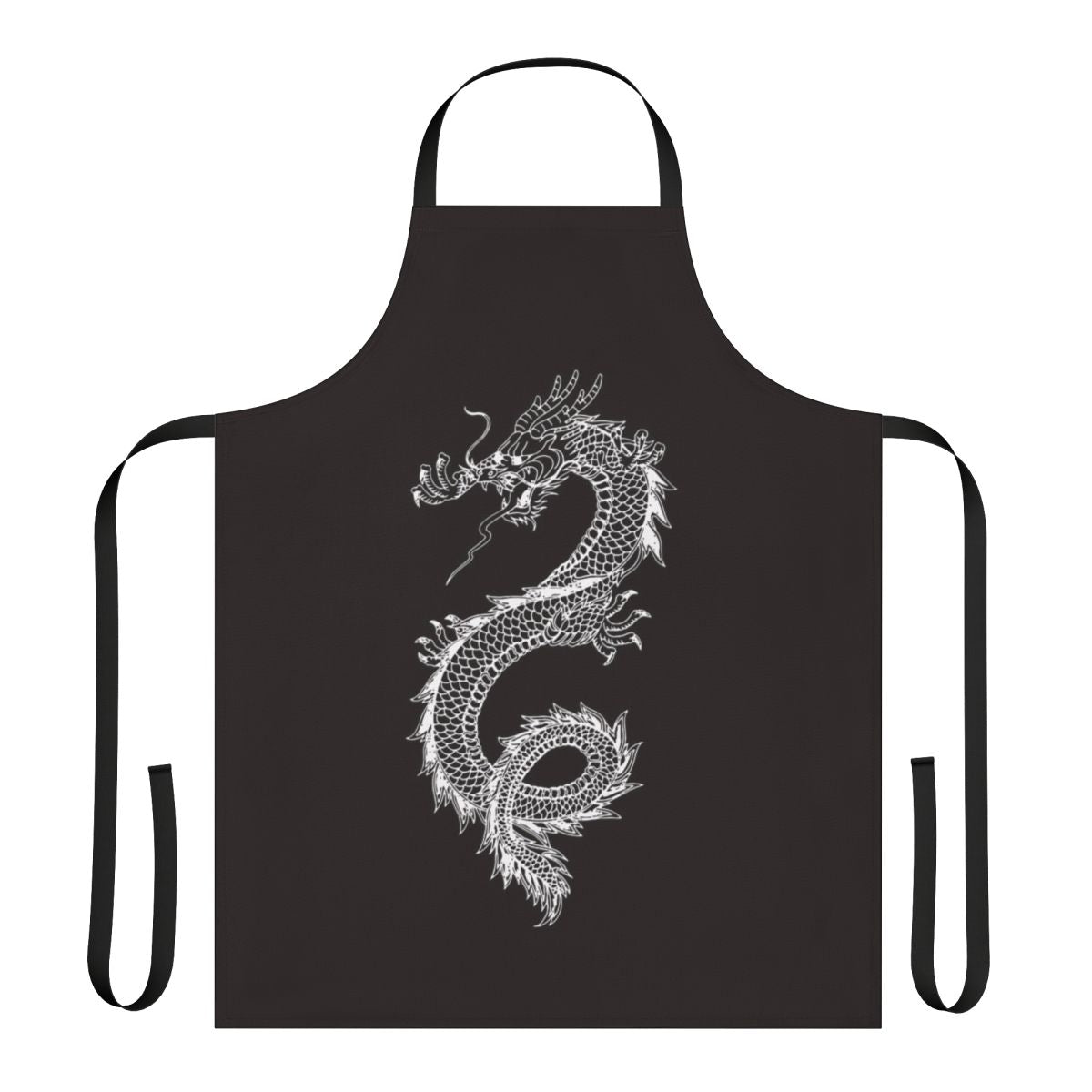 Legendary animals dragon silhouette design on a high-quality apron
