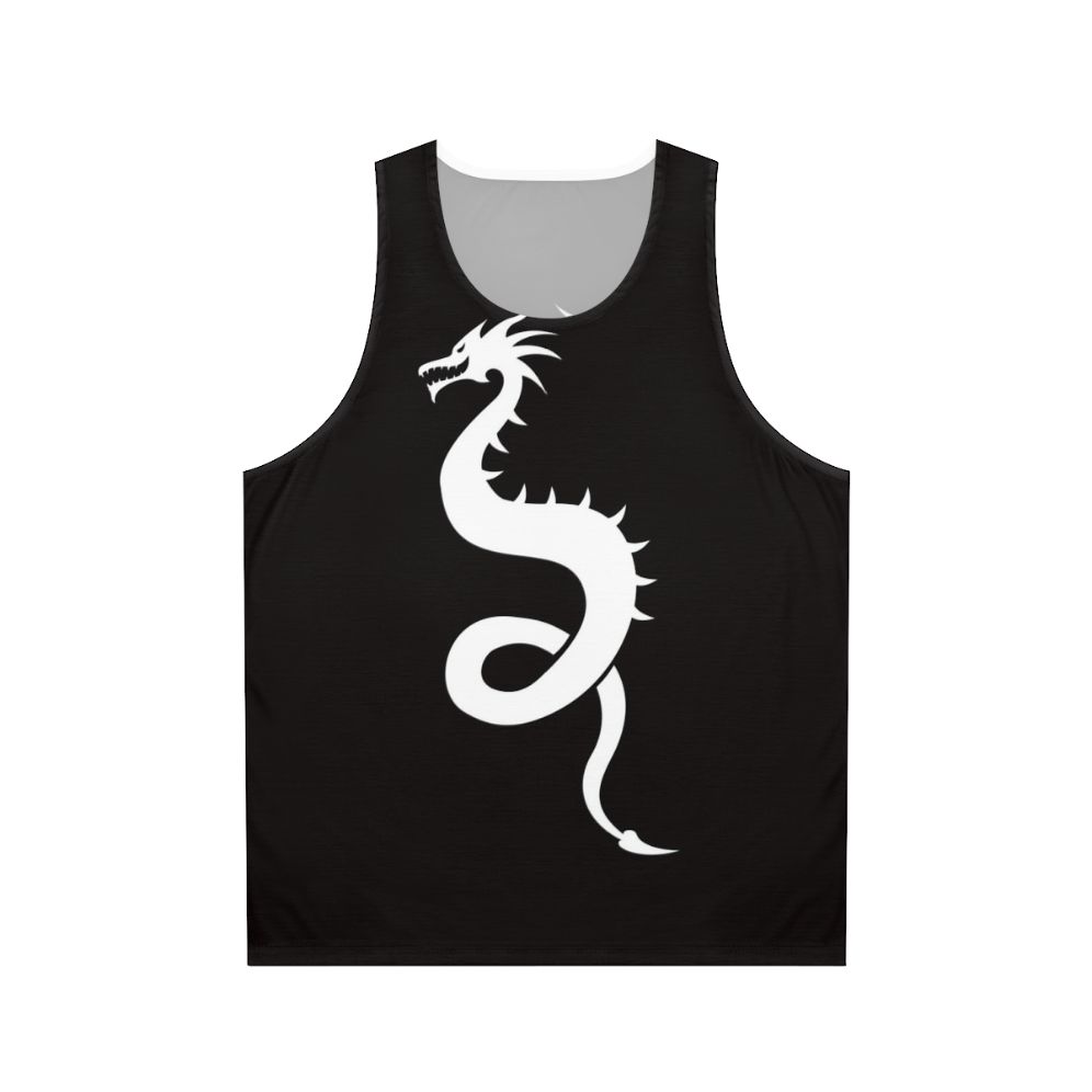 Unisex tank top with a cool dragon silhouette design