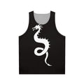 Unisex tank top with a cool dragon silhouette design