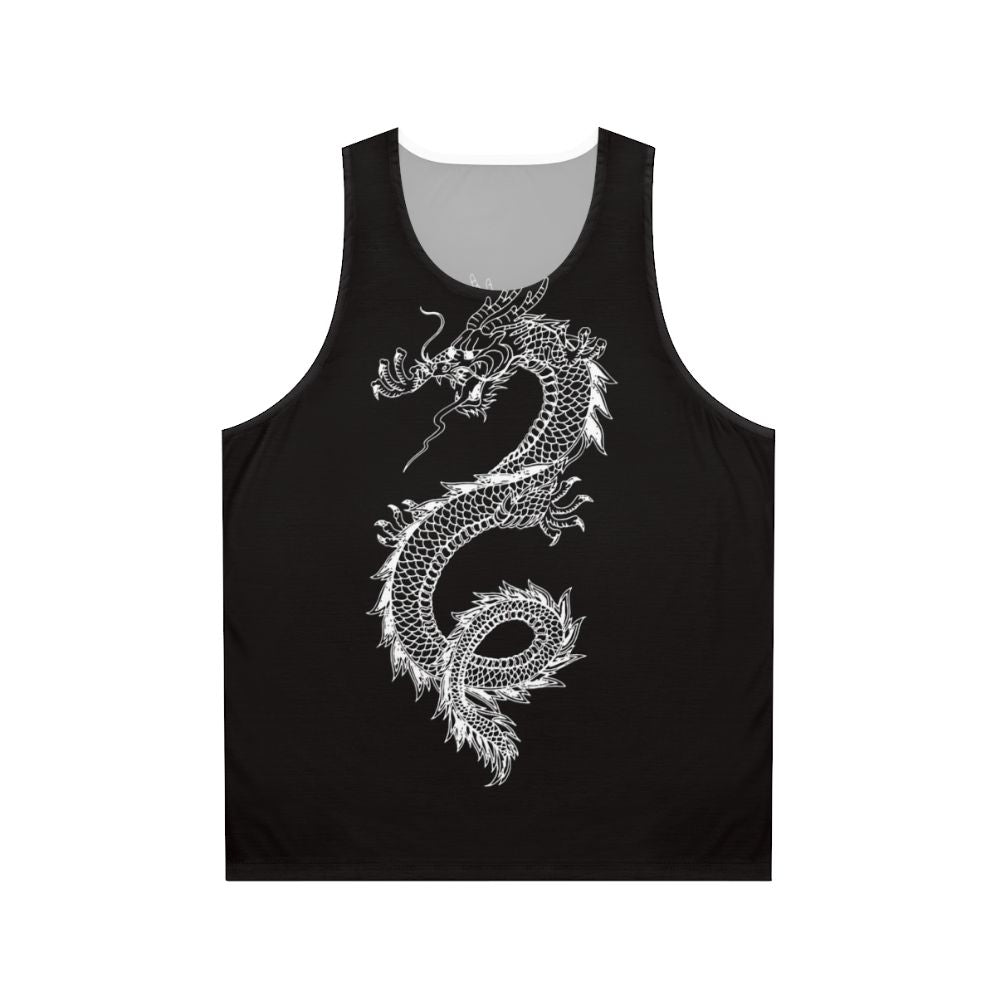 Legendary animals dragon silhouette unisex tank top