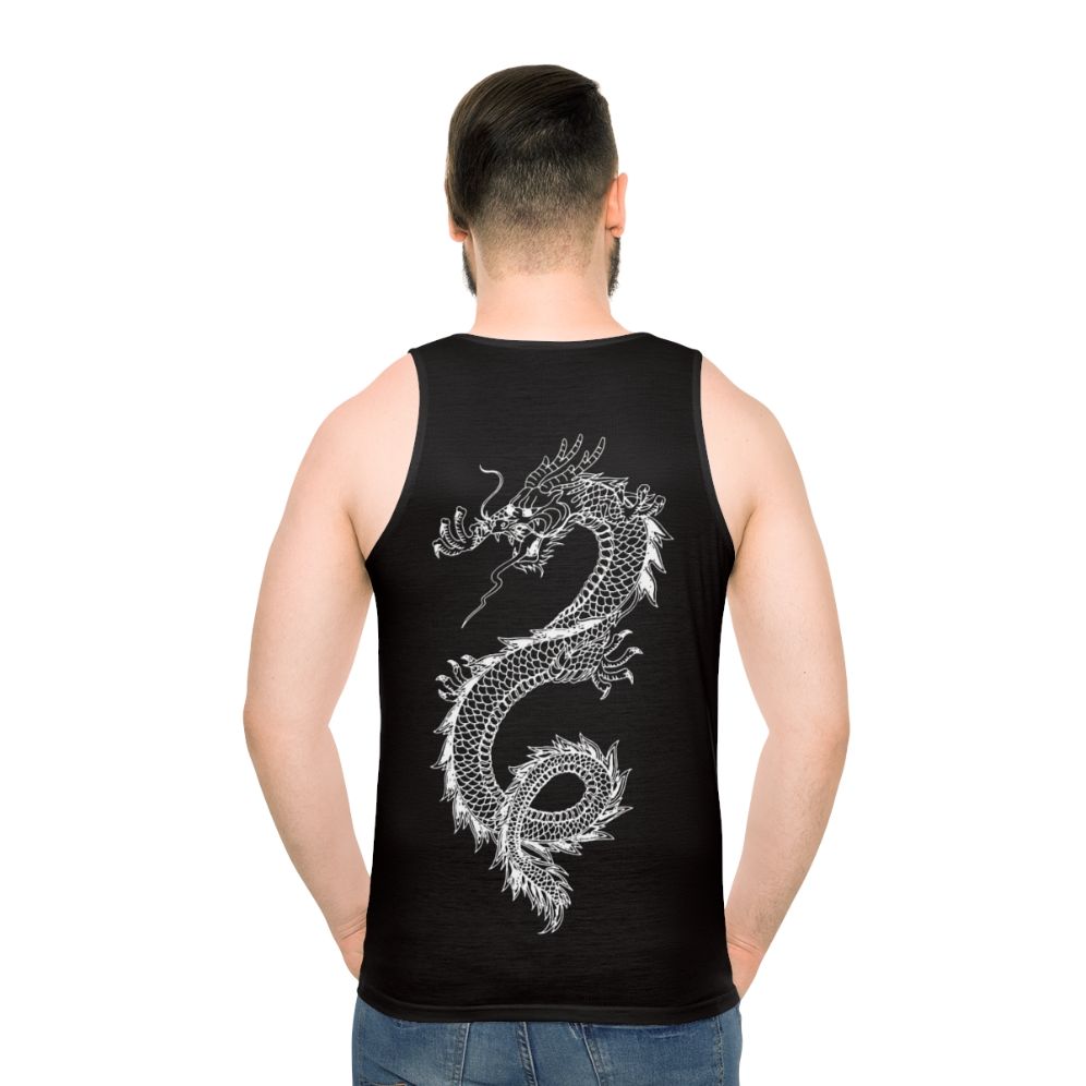 Legendary animals dragon silhouette unisex tank top