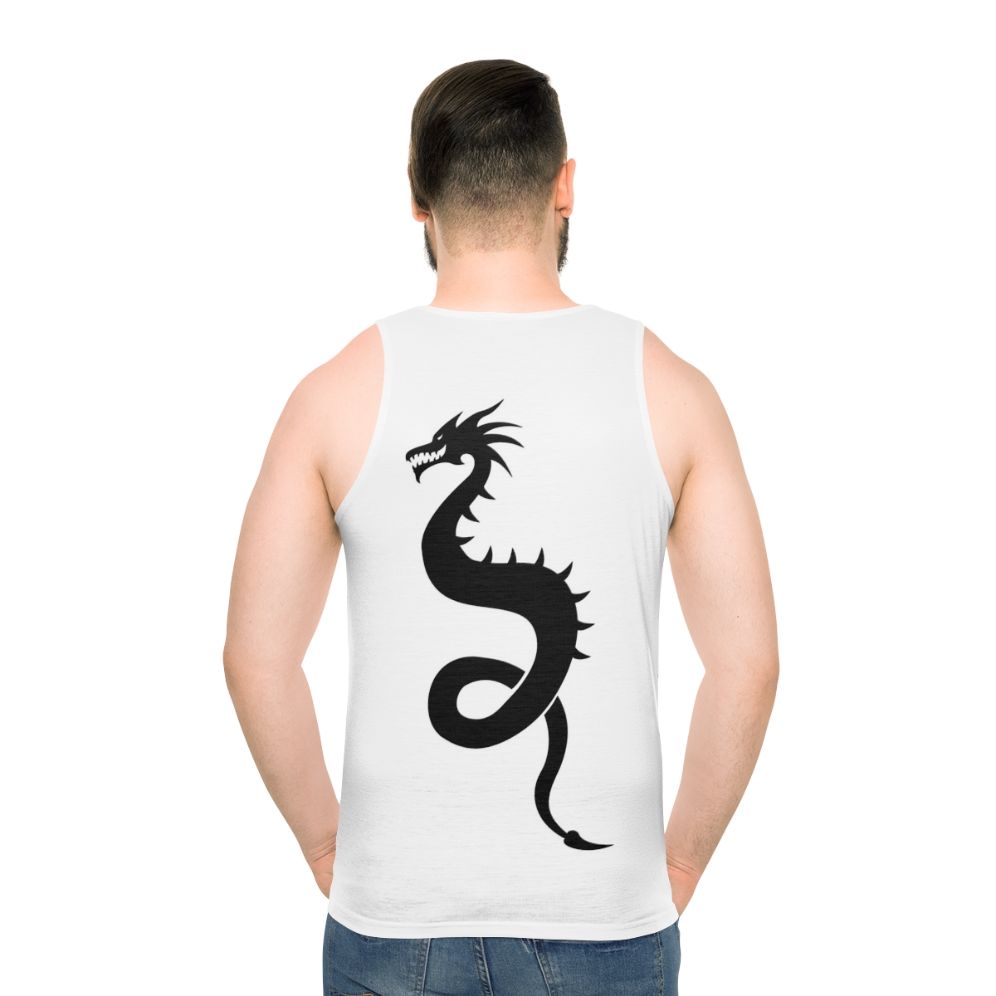 Unisex dragon tank top with legendary animals design