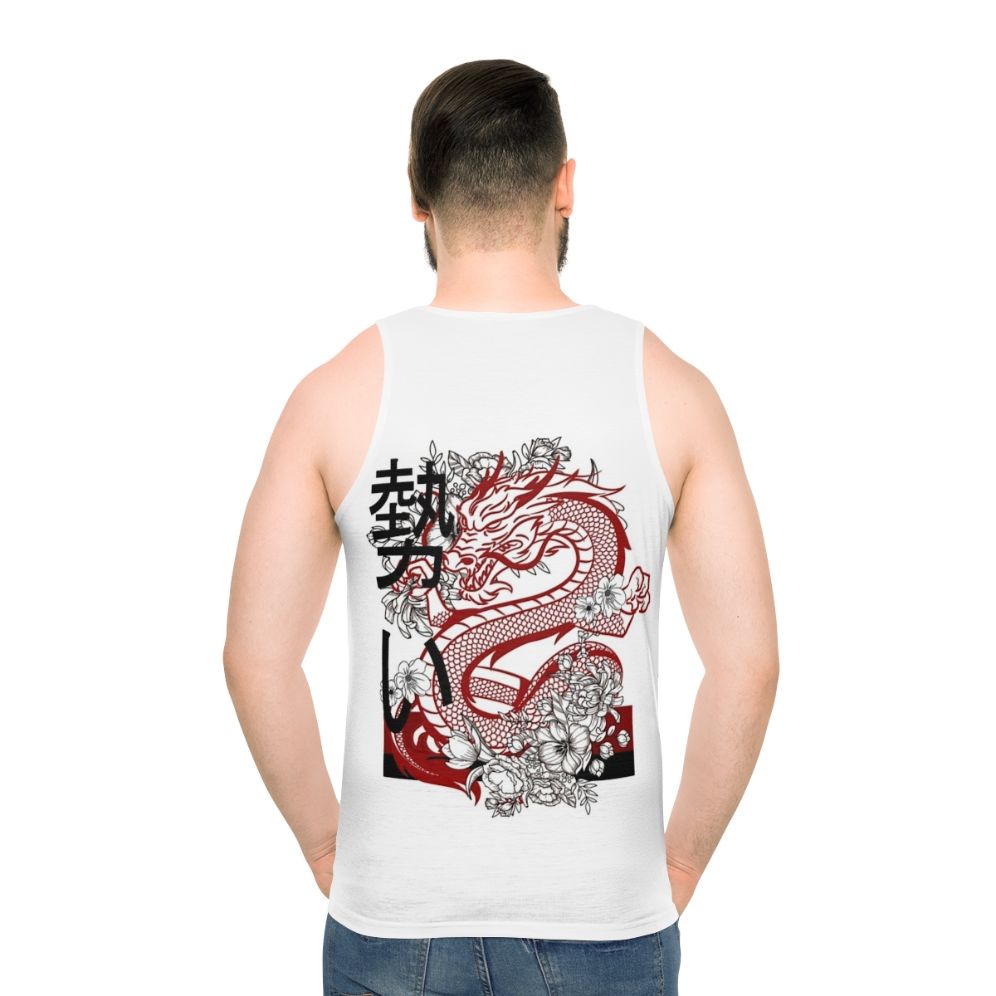 Unisex tank top featuring a legendary fantasy dragon silhouette