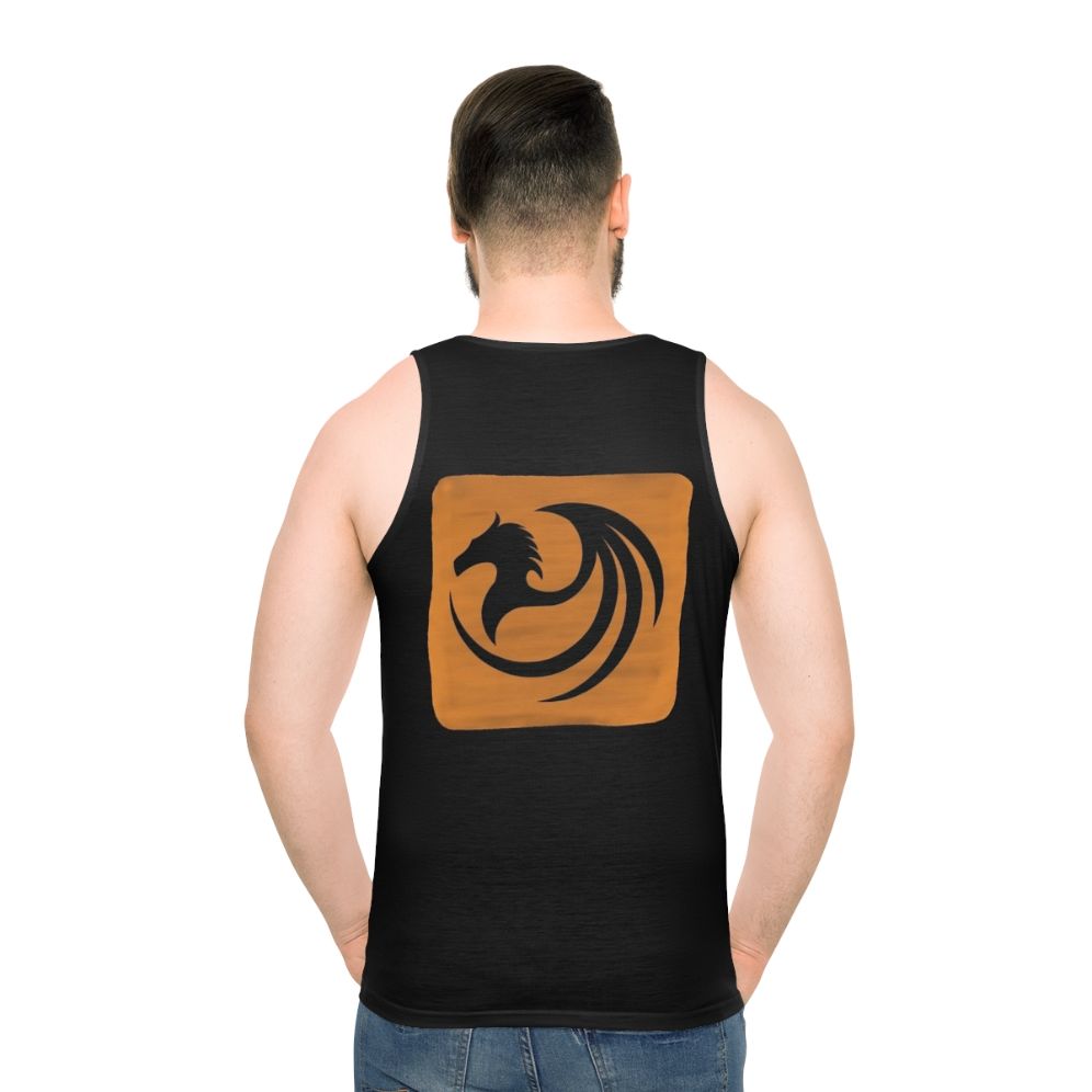 Unisex tank top featuring a mystic dragon and other legendary animals