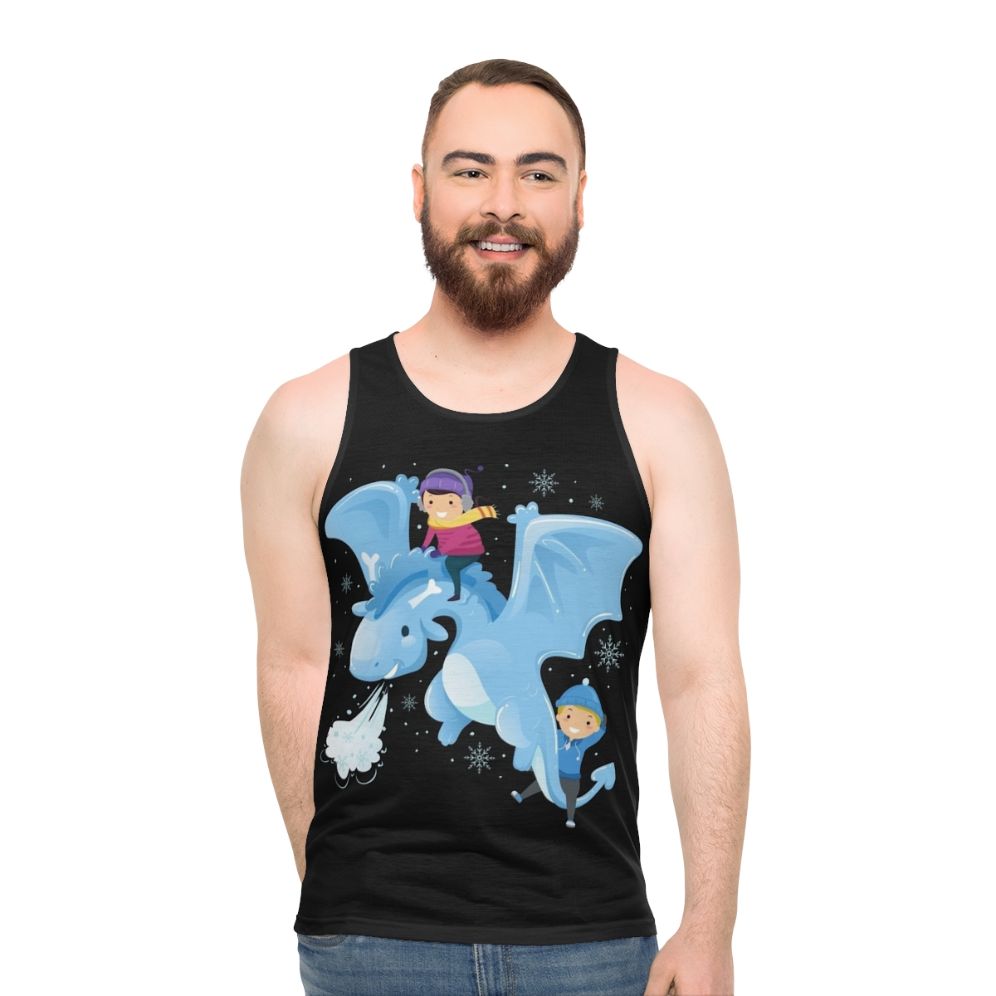 Legendary animals mystical dragon unisex tank top