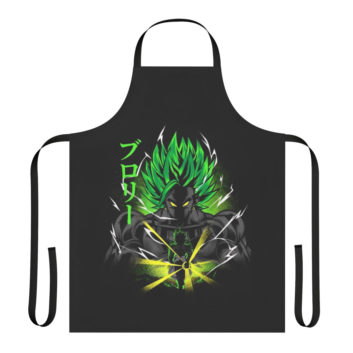 Legendary anime-inspired villain apron with superhero and cosplay design elements