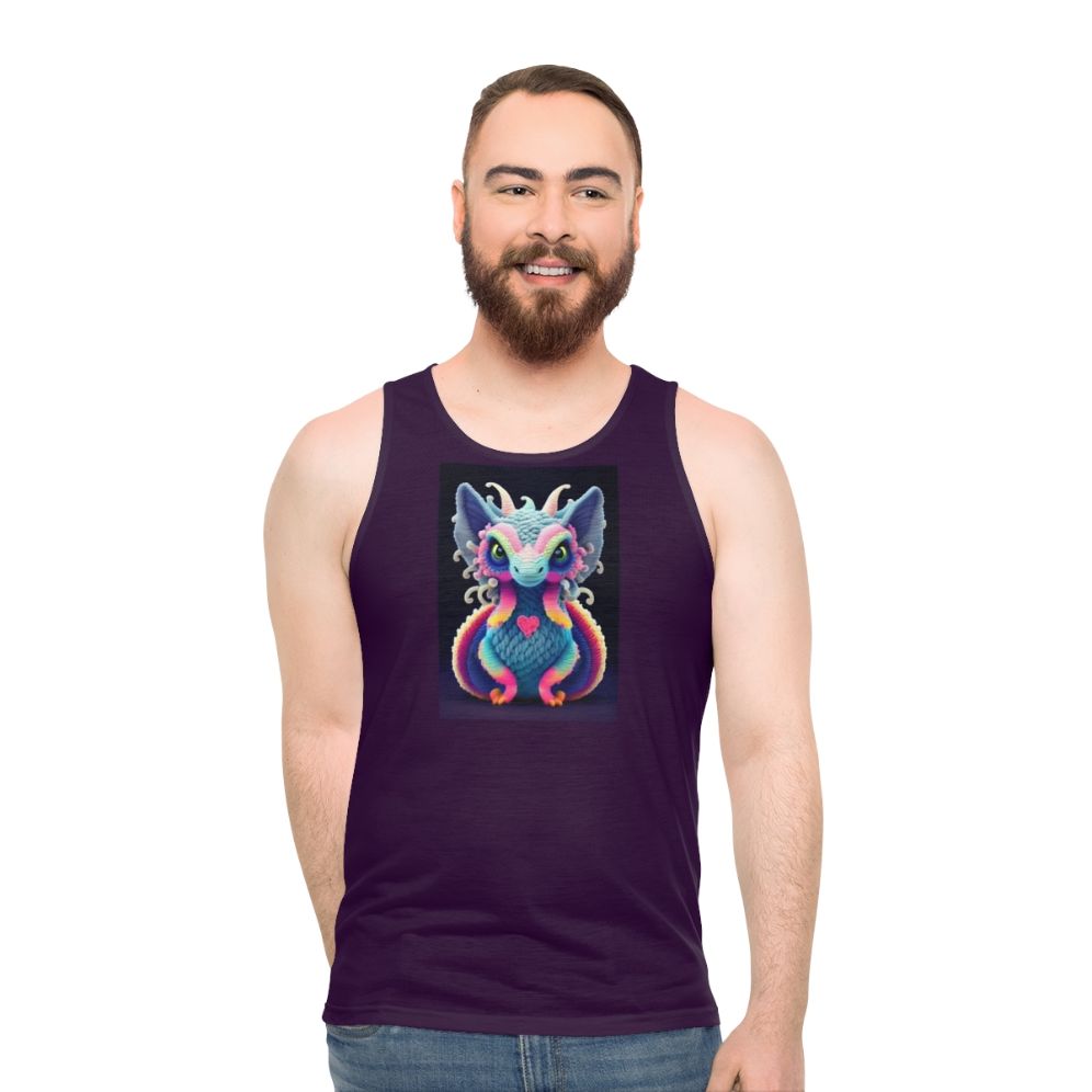 Legendary creature unisex tank top with mythical, fantasy design