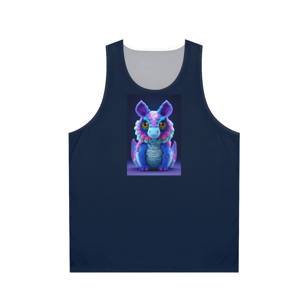 Unisex tank top featuring a legendary creature in a bold, vibrant design