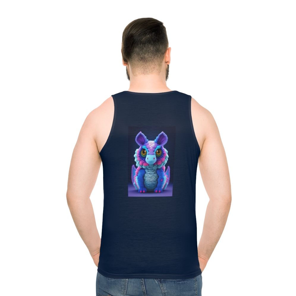 Unisex tank top featuring a legendary creature in a bold, vibrant design