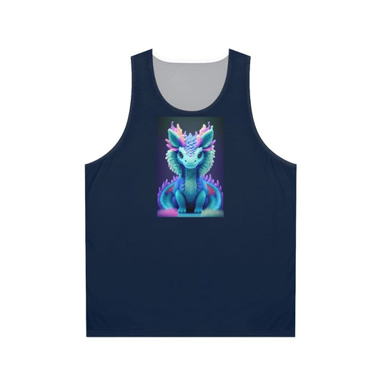 Unisex fantasy tank top with mythological creature design