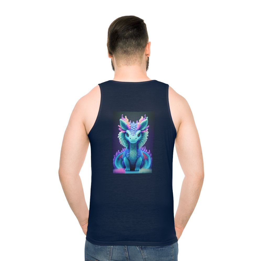 Unisex fantasy tank top with mythological creature design