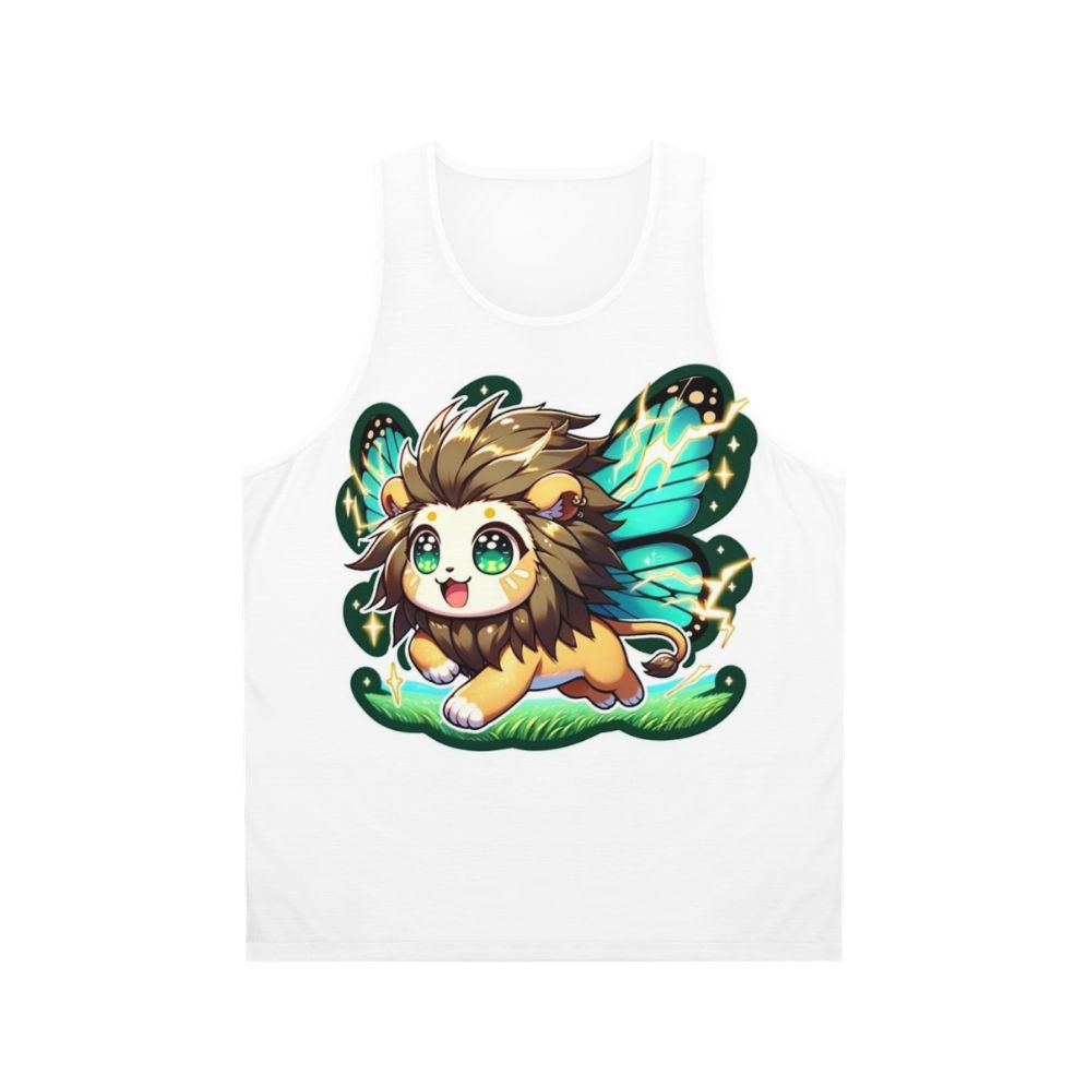 Legendary Electro Butterfly Lion Unisex Fantasy Tank Top